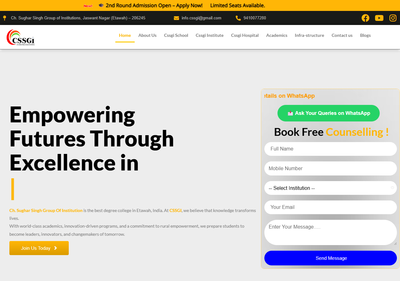 CSSGI website preview