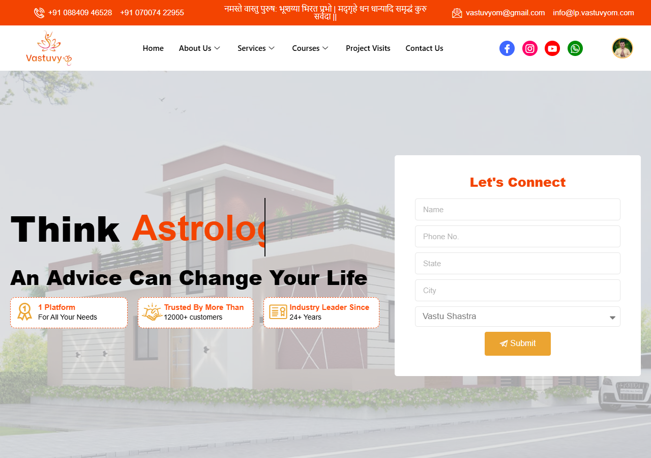 Vastuvyom website preview